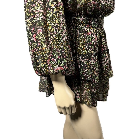 NWT Misa Los Angeles Bohemian Floral Mini Dress - Picture 11 of 14